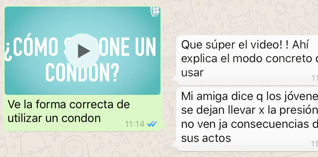 In Bolivia, young people use WhatsApp to prevent unwanted pregnancy