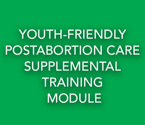 Youth Friendly PAC Supplemental Training Module