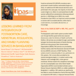 Ipas 2013 - Lessons Learned in Bangladesh