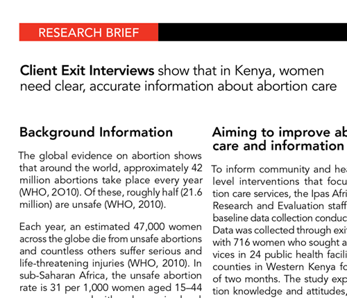 Research Brief CEI Kenya Research Brief CEI Kenya