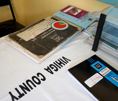 Logbooks at Vihiga Health Centre