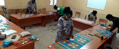 Making masks for refugees in Kakuma