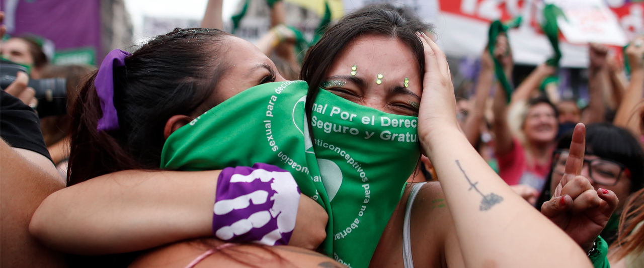 Abortion-rights activists celebrate in Argentina