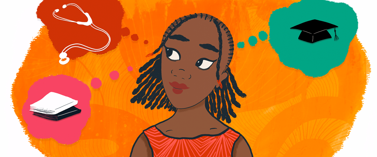 Images from the animated film Mwansa's Story.