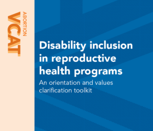 Disability inclusion in reproductive health programs