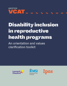 Disability inclusion in reproductive health programs