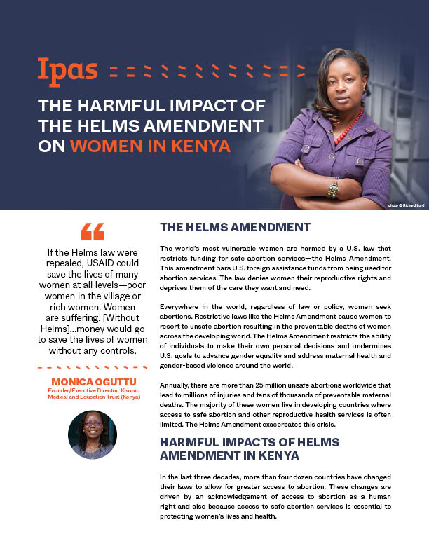 The Harmful Impact of the Helms Amendment on Women in Kenya