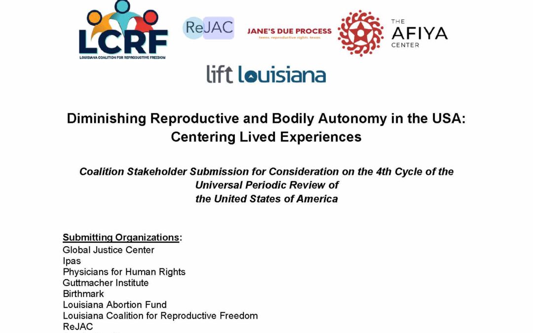 Diminishing Reproductive and Bodily Autonomy in the USA: Centering Lived Experiences