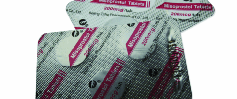 Silver blister packs labeled 