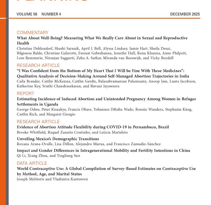 What About Well-Being? Measuring What We Really Care About in Sexual and Reproductive Health